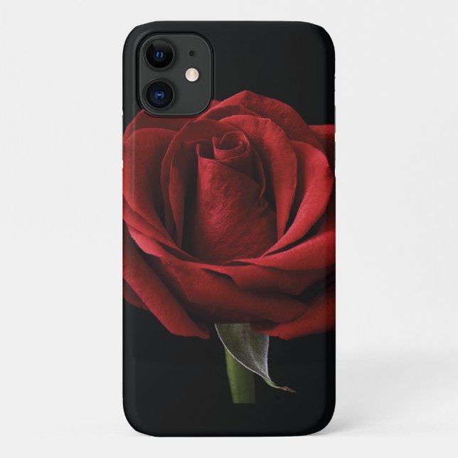 Rote Rose Case-Mate iPhone Hülle (Rückseite)