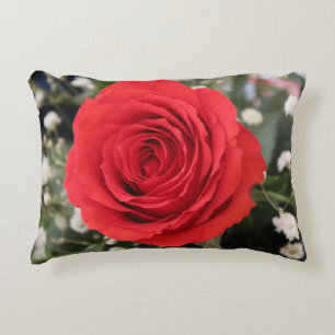 Rote Rose Dekokissen