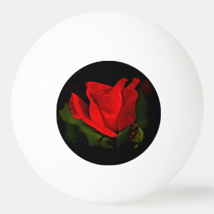 Rote Rose - dunkle Leidenschaft Tischtennisball