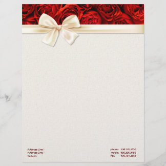 Rote Rose Elegance 2 - Anpassen Briefkopf