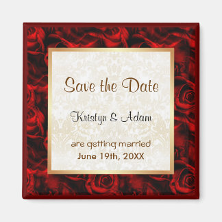 Rote Rose Elegance Magnet