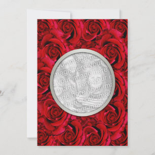 Rote Rose Foto Brautpaare Brautpaare Einladung