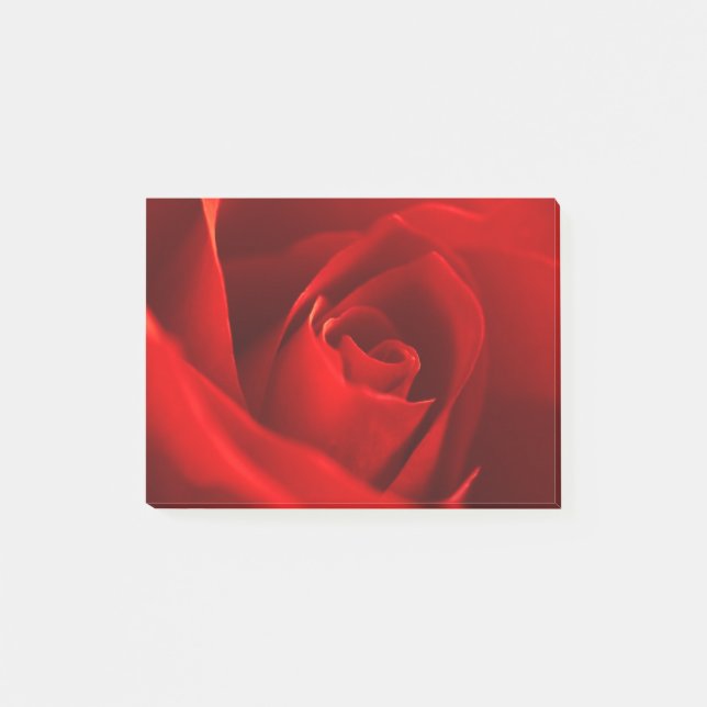 Rote Rose Foto Post-it Klebezettel (Vorderseite)