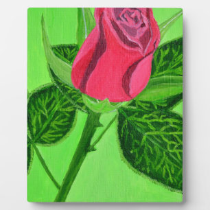 Rote Rose Fotoplatte