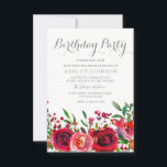 Rote Rose Frauen Einladung zur Geburtstagsparty<br><div class="desc">Rote Rose Frauen Geburtstagsparty Einladung Matching Sammlung in Niche und Nest Store.</div>
