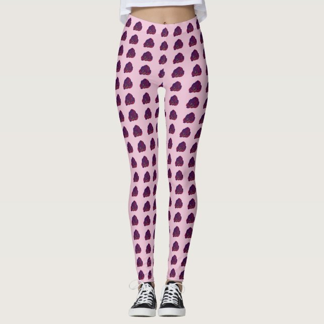 Rote Rose Frauen Leggings (Vorderseite)