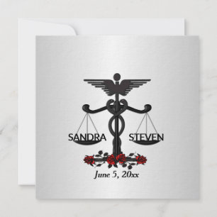 Rote Rose für Recht und medizinische Gewerkschaft Einladung