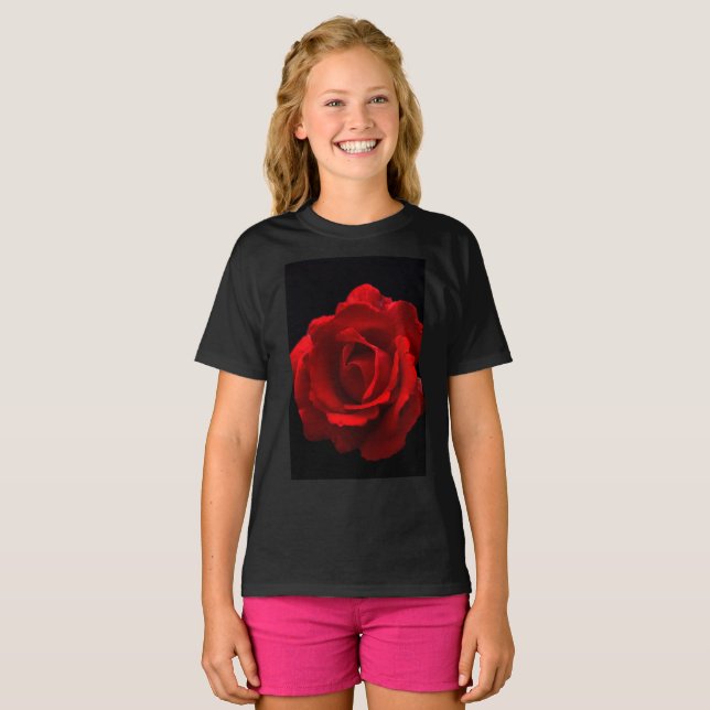 Rote Rose Gccna T-Shirt (Vorne ganz)