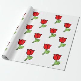 Rote Rose Geschenkpapier