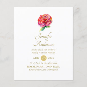 Rote Rose Gold FAMILY WIEDERSEHEN Class Friends