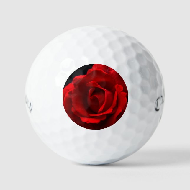 Rote Rose Golfball (Vorderseite)