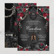 Rote Rose Gotische Spuk Burg Quinceanera