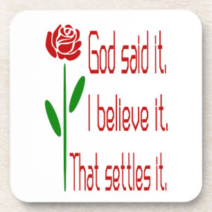 Rote Rose, Gott sagte es Untersetzer