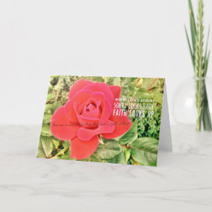 ROTE ROSE Grußkarte Dankeskarte