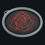 Rote Rose Gürtelschnalle<br><div class="desc">Das Design stammt aus der Originalkunst.</div>