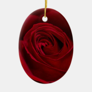 Rote Rose herrlich Keramikornament