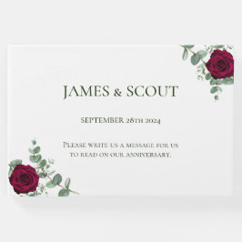 Rote Rose Hochzeit Gästebuch