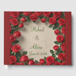 Rote Rose Hochzeit Gästebuch