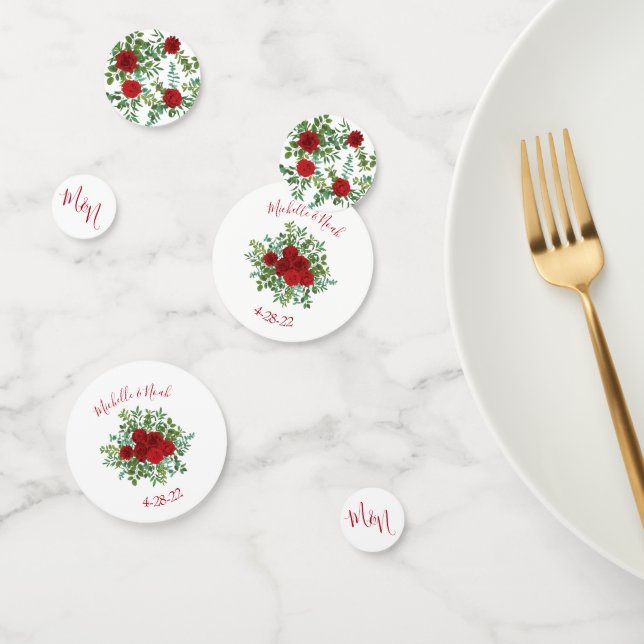 Rote Rose Hochzeit Konfetti (Gruppe)