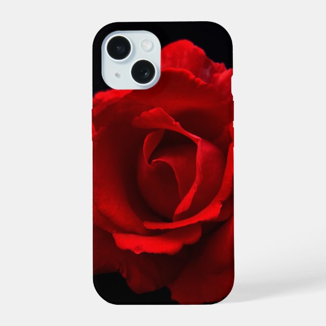 Rote Rose iphm iPhone 15 Hülle (Rückseite)