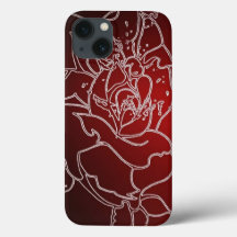 Rote Rose iPhone 13 Fall