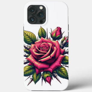 Rote Rose iPhone 13 Pro Max Hülle