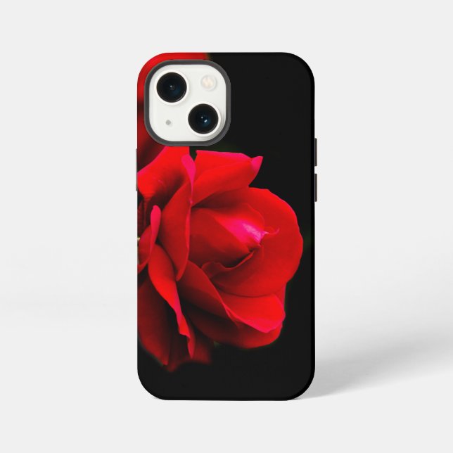 Rote Rose iPhone Hülle (Rückseite)