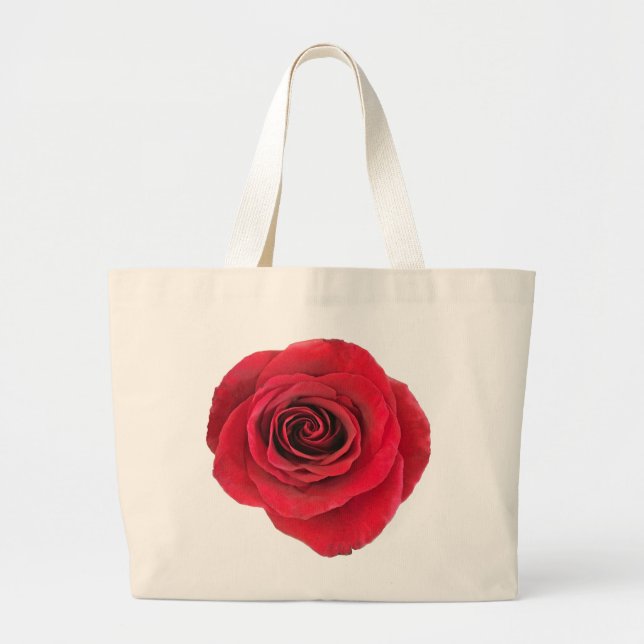 Rote Rose Jumbo Tasche (Vorne)
