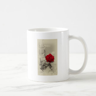 Rote Rose Kaffeetasse