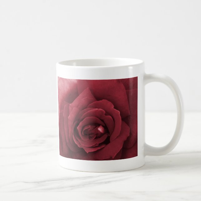 rote Rose Kaffeetasse (Rechts)