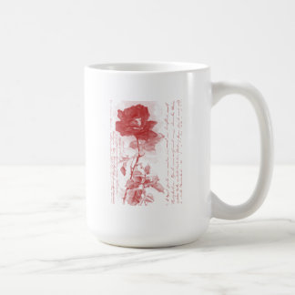 Rote Rose Kaffeetasse