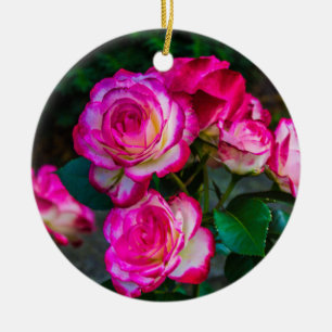 Rote Rose Keramik Ornament