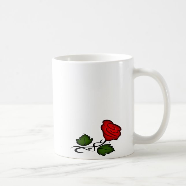 Rote Rose Kiss kash002 Kaffeetasse (Rechts)