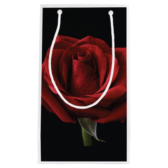 Rote Rose Kleine Geschenktüte (Vorderseite)