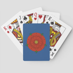 Rote Rose Lancaster Spielkarten