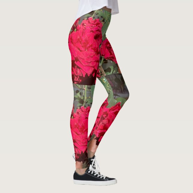 Rote Rose Leggings (Rechts)