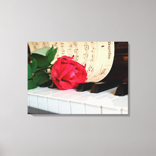 Rote Rose Leinwanddruck