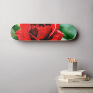Rote Rose Liebe Skateboard