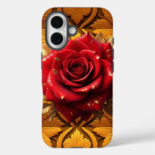 "Rote Rose Luxury" iPhone 16 Hülle