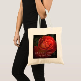 Rote Rose Macro Analog Soul Ästhetik-Tasche Tragetasche