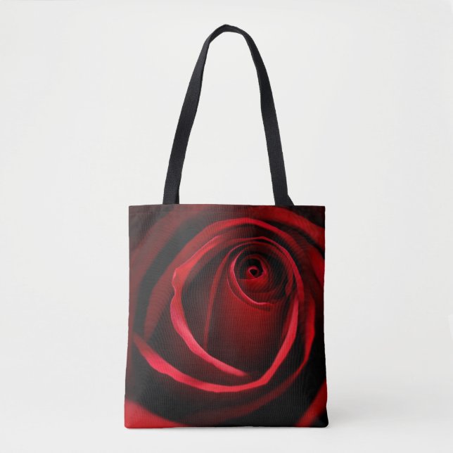 Rote Rose Mehrdruck-Tasche, Mittel (Vorderseite)