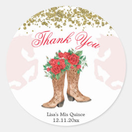 Rote Rose Mexican Mis Quince Sticker