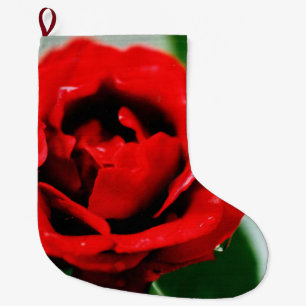 Rote Rose mit Taubenfallen Großer Weihnachtsstrumpf