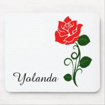 Rote Rose Mouse Pad