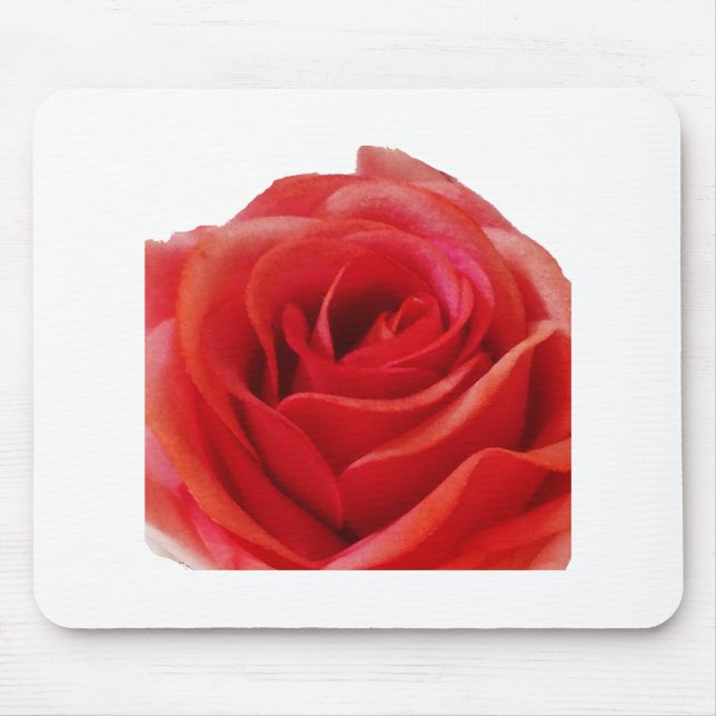 Rote Rose Mousepad (Vorne)