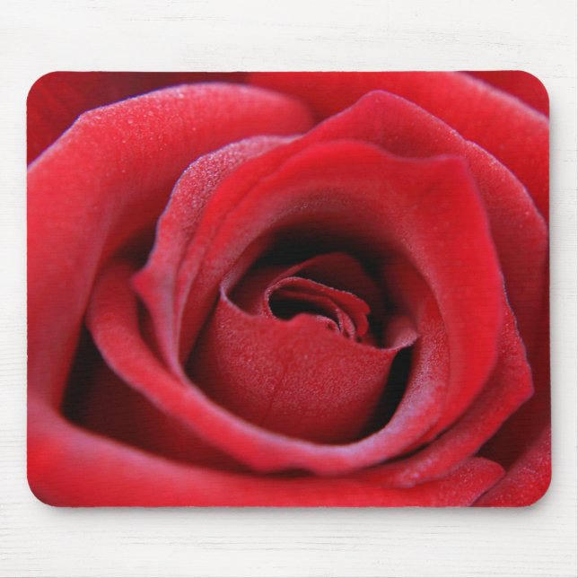 Rote Rose Mousepad (Vorne)