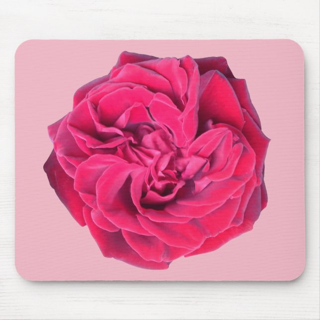 Rote Rose Mousepad (Vorne)