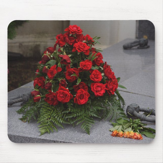 Rote Rose Mousepad (Vorne)