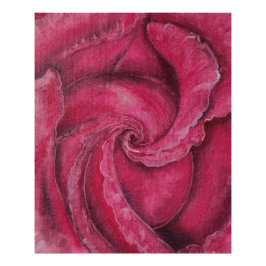 Rote Rose nah Fotodruck