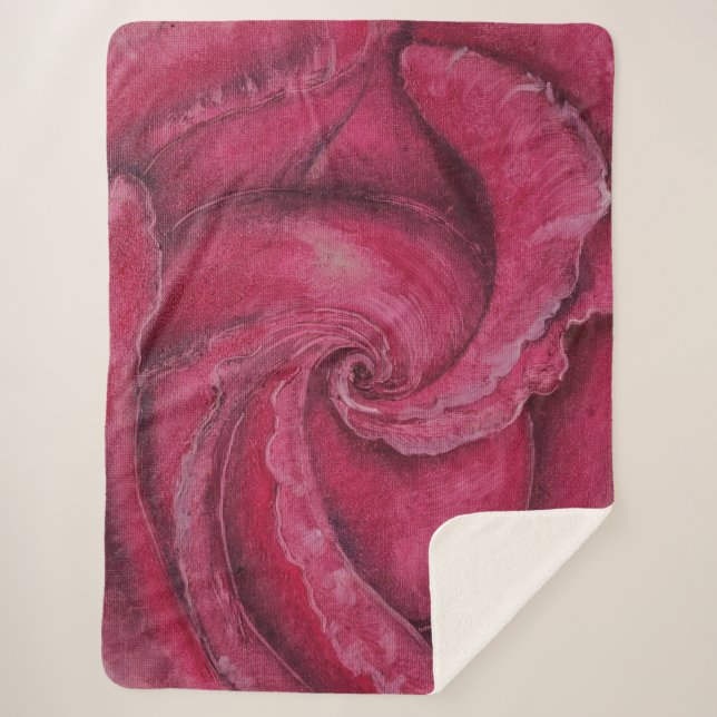 Rote Rose nah Sherpadecke (Vorderseite)